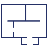 Large: about the size<br>of an open plan living area<br>(23-35m2)